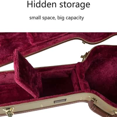 Premium Electric Guitar Case for Les Paul | Semi-Vintage Arched Hardshell Design with Deluxe Gold Latches | Fits Most Les Paul Models image 2