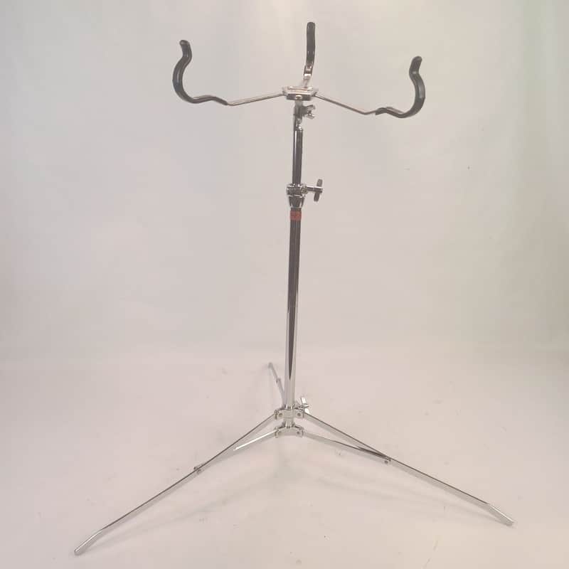 *Ludwig Snare Drum Stand Chrome Vintage 90s Tripod + 60s Atlas Basket Grip Arms image 1