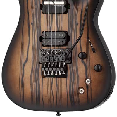 Schecter C-1 FR-S Pale Moon Natural Satin with Black Burst image 1