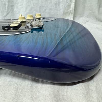 Fender Limited Edition Player Stratocaster HSS Plus Top Guitar 2021 - Blue Burst / Maple neck image 16