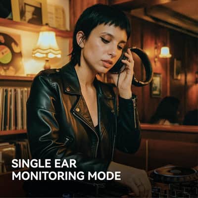 Wired Over-Ear Studio Headphones – Hi-Res 50mm Drivers with 3.5mm & 6.35mm Dual Jack for Recording, Mixing, DJ & Monitoring image 8