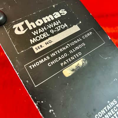 Thomas Logo Cry-Baby Wah-Wah pedal c 1970’s original vintage USA vox image 5