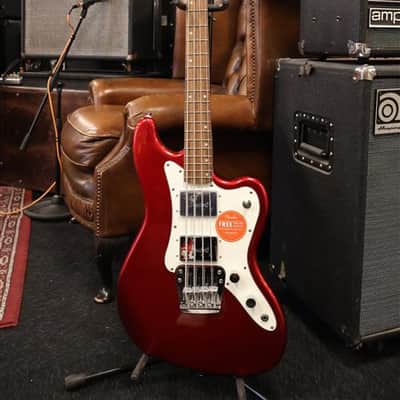 Squier Limited Edition Paranormal Rascal Bass HH Candy Apple Red (Used) image 1