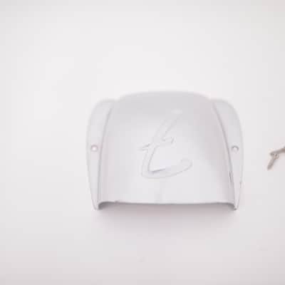 1973 Vintage Fender Jazz Bass F-Logo BRIDGE COVER Chrome JBass Guitar Original 1970's 1971 1972 1974 1975 1976 1977 1978 1979 image 4