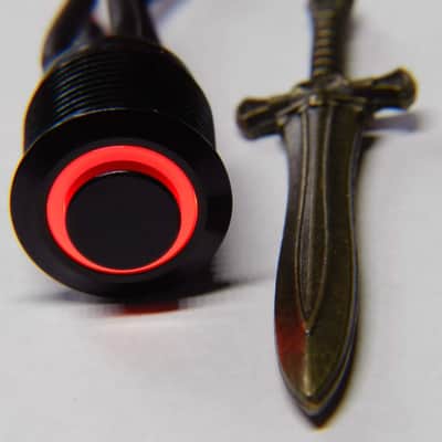 Guitar Kill Switch, Black Stealth (RED) LED, Premium Guitar-Killswitch by IRON AGE image 1