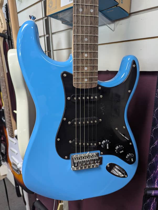 Fender Squier Sonic Stratocaster Electric Guitar – Strat Style – Lightweight – Great Player - Blue image 1