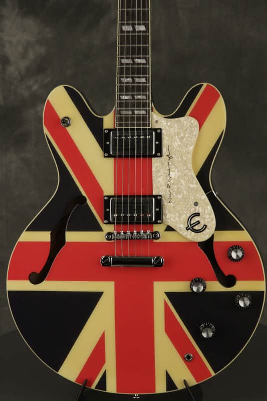 ギター Epiphone Supernova UnionJack Mint Unused 2006 Epiphone Supernova UNION JACK Noel Gallagher NEAR MINT