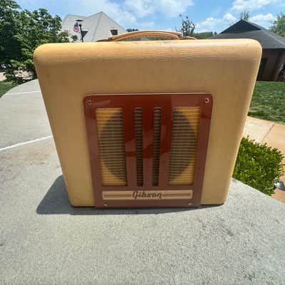Gibson BR-9 10 Watt Combo 1950 - Ivory Leatherette image 6