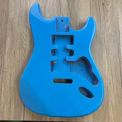 Blue Poplar Strat Style Guitar Body DIY Project image 2