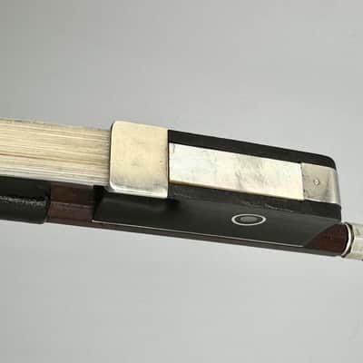 An Old Full Size Antique Silver Mounted Cello Bow image 3