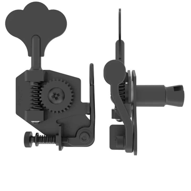 Hipshot® BT1 Bass Xtender Key D-Tuner~Clover~Black~17.5mm~Schaller BML~Reg~New image 1