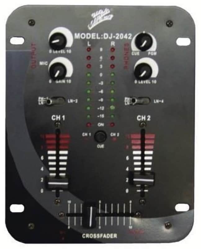 DJ2042 Mixer Zebra 2 Channels 2 Phono 2 Line + 1 Mic Inputs image 1