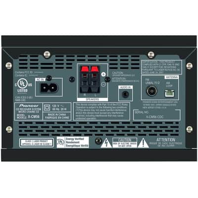 Pioneer X-CM56B Mini Stereo System with Built-in Bluetooth (Black) image 3