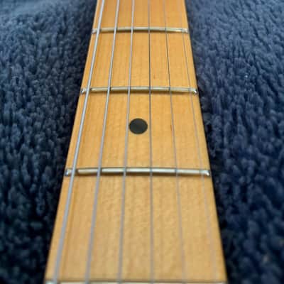 Fender Rarities Series Flame Koa Top American Original '50s Stratocaster with Maple Fretboard 2019 - Natural image 9
