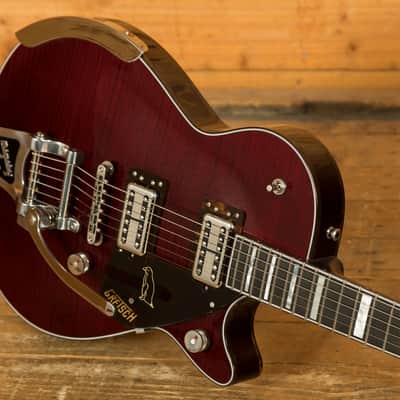 Gretsch G6134TFM-NH Nigel Hendroff Signature Penguin Dark Cherry Metallic Flame image 5