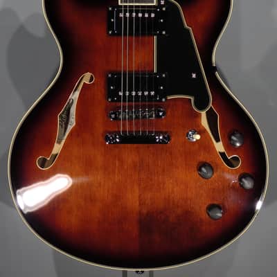 D'Angelico Premier DC 2024 - Brown Burst w/Gig Bag image 1