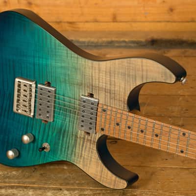 Schecter C-1 Standard Plus - Roasted Maple - Blue Fade image 5