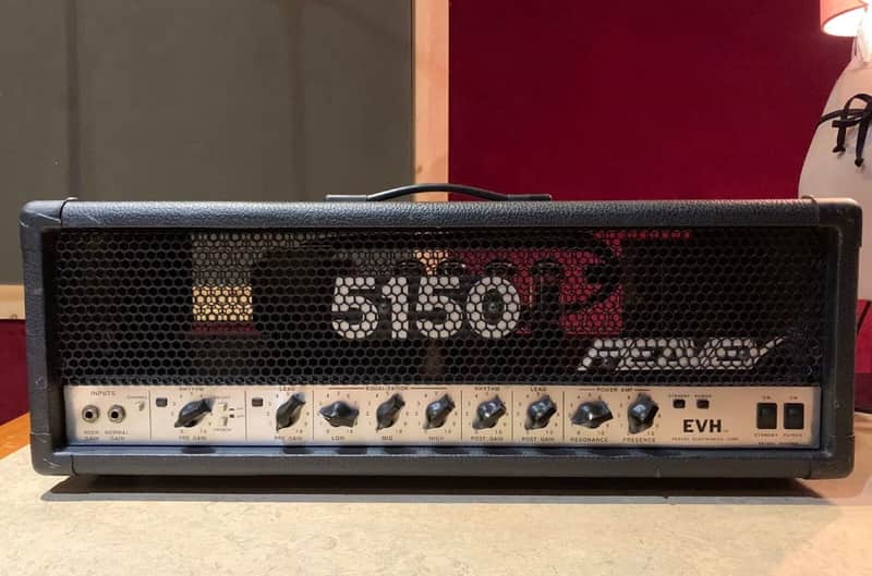Peavey 5150 "Block Letter" 2-Channel 120-Watt Guitar Amp Head 1992 - 1993 - Black image 1