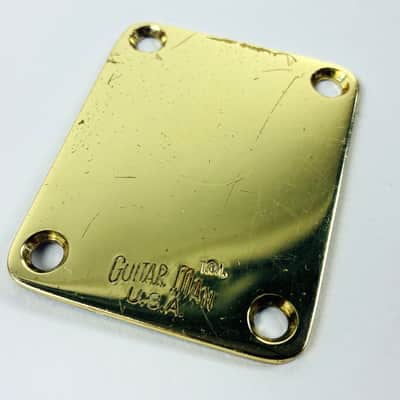 Guitar Man U.S.A. Vintage Brass Neck Plate – Early 1980s image 2