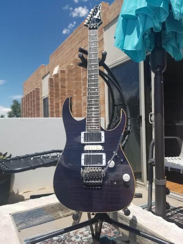 Ibanez SRGT 47 FM thru-neck spot model passive 24F 2003 - Translucent Purple image 1