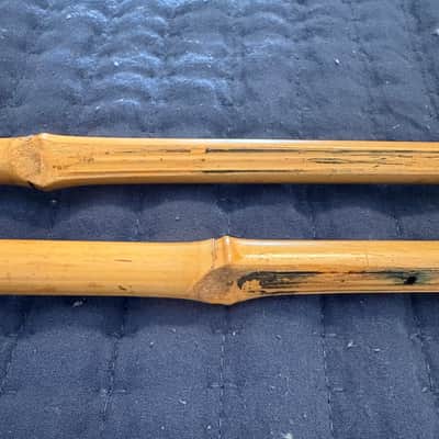 No Name Vintage Hard Felt Timpani Mallets 1980s? - Bamboo image 2