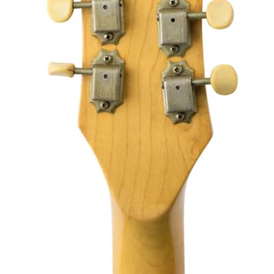 1966 Mosrite Ventures Mark V Guitar Pacific Blue w/Original White Leather Strap #B1039 image 6