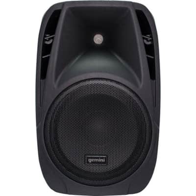 Gemini ES-210MXBLU-ST 600W 10" Portable PA System Pack with Powered Mixer, Speakers, Stands, Mic, and Cables (Pair) image 3