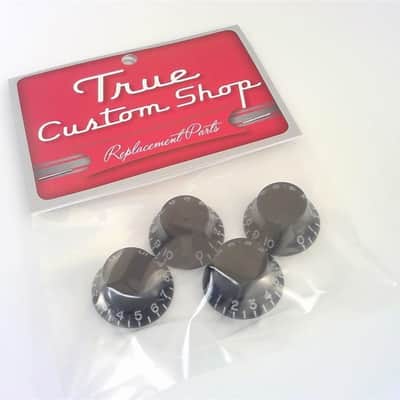 True Custom Shop® Black Top Hat Knobs for Gibson Les Paul SG Pure LP 4pk image 5