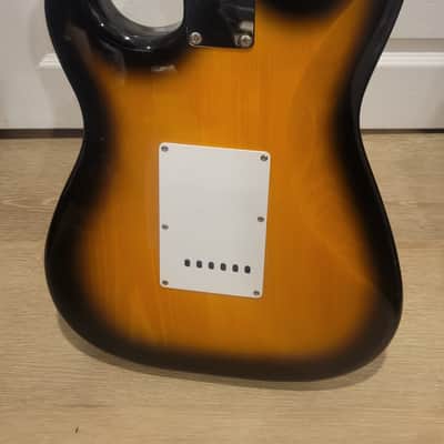 $850 Fender Stratocaster Electric Guitar - Made in Mexico - Two-Colour Sunburst image 3