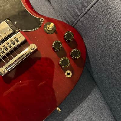 Gibson SG Standard 1977 Cherry - Pro Stainless Steel Refret with Gibson HSC and Free Strap! image 12