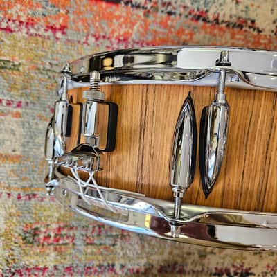 Sonor Vintage Series 14x5" 9-ply Beech Snare - Teak Finish image 10