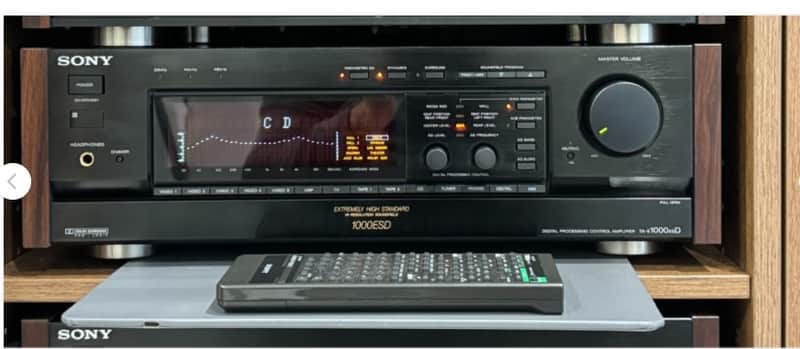 Sony TA-E1000ESD Flagship Preamplifier Serviced Recapped Remote, Excellent image 1