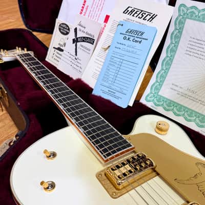 ✨MINT✨ 2013 Gretsch G6136T White Falcon MIJ~ Japan~ Bigsby~ Case & Docs~ Gold! image 4