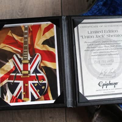 EPIPHONE "Limited Edition "Union Jack" Sheraton"(1503 150 2052)HARDCASE, PAPERS, 3, 57 KG image 20