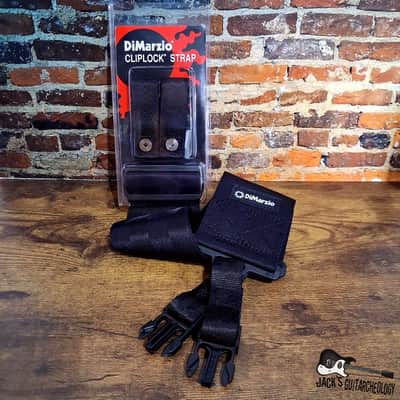 DiMarzio ClipLock Guitar Strap - 3 Inch Nylon - Black