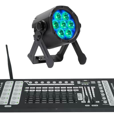 American DJ ElectraPix Par 7 RGBAL+UV LED IP65 Wireless DMX Par Light+Controller image 1