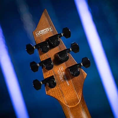 Cort KX700 OPBK | KX Series Evertune Double Cutaway Electric Guitar. Open Pore Black. New with Full Warranty! image 8