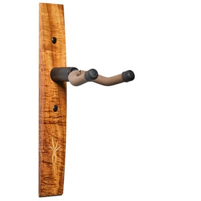 (Open Box) Taylor Koa Guitar Hanger with Myrtlewood and Boxwood Bouquet Inlay image 3