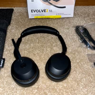 Jabra Evolve2 55 Stereo Wireless Headset - Features AirComfort Technology, Noise-Cancelling Mics & Active Noise Cancellation - Works with UC Platforms image 8