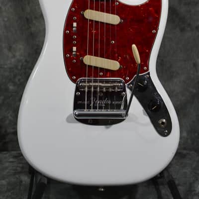 Fender Mustang Vintage 1965 Olympic White *Body Only* Refinish w Recent Reissue Hardshell Case & FAST Shipping image 1