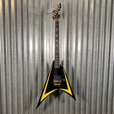 ESP LTD Alexi Laiho Arrowhead SE Black Yellow Pinstripe Guitar & Case USED #1975 image 3