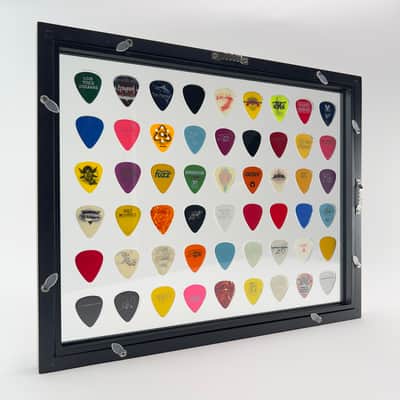 Plectrum Spectrum ™ 11" x 14" Guitar Pick Display Frame CLEAR- HOLDS 54 Guitar Picks FRAME INCLUDED image 4
