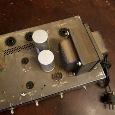 Eico HF-20 mono tube amp hi-fi dual 6L6 with ornamental cage 1959 image 5