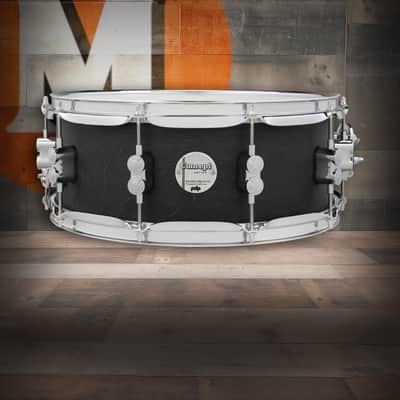 PDP Concept Series Black Wax Maple Snare, 5.5x14, Satin Black w/Chrome Hardware (PDSN5514BWCR) image 1