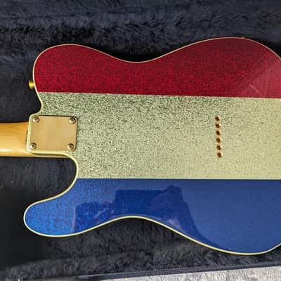 Fender Buck Owens Telecaster 2003 - Red, Silver & Blue Sparkle image 5
