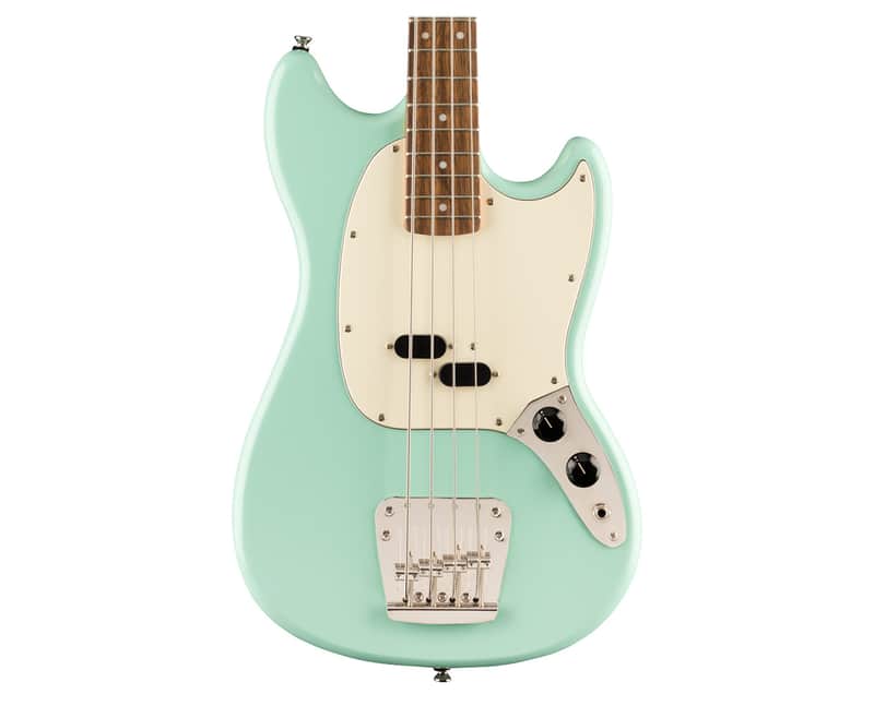 Used Squier Classic Vibe '60s Mustang Bass - Surf Green w/ Laurel FB image 1