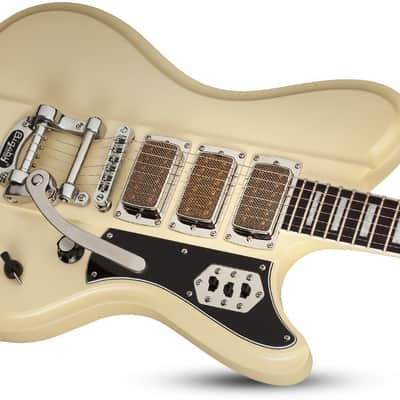 Schecter Ultra III Electric Guitar - Ivory Pearl (295) image 3