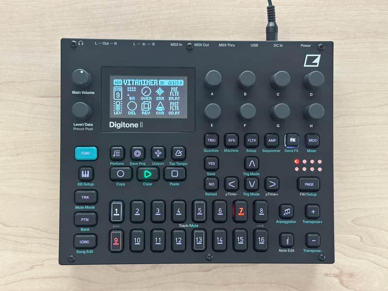 Elektron Digitone II 16-Voice Digital Synthesizer 2024 - Present Black image 1