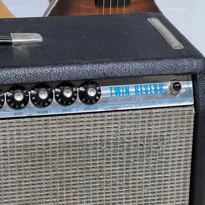 Fender Twin Reverb  1969 - a very rare & desirable Silver Panel Twin Reverb w/factory JBL D120F speakers. image 7