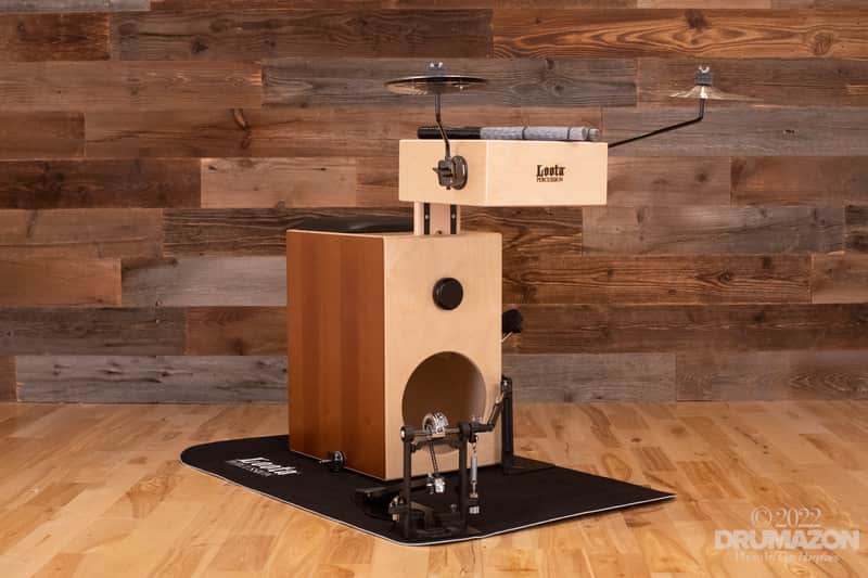 LOOTA PROFESSIONAL DRUM KIT BUNDLE, NATURAL ARCTIC BIRCH, WITH RIGHT FOOT PEDAL image 1